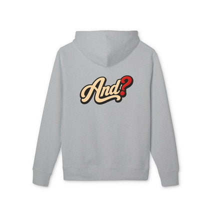 And? Hoodie — Retro Script Graphic Pullover