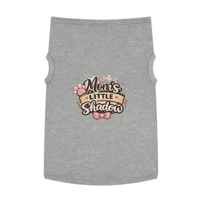 Pet Tank Top — "Mom's Little Shadow" Cute Paw Print Dog Tank