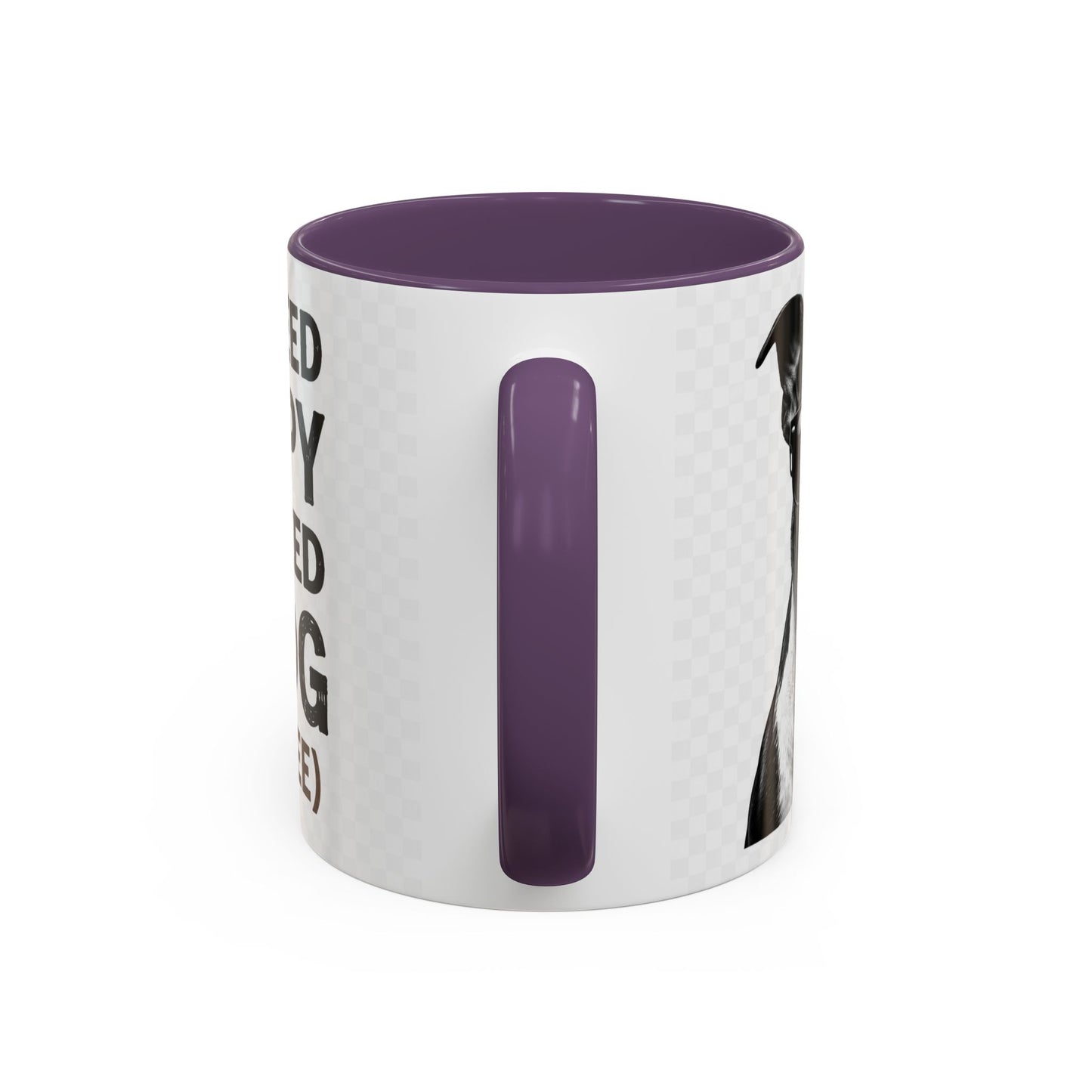 Dog Lover Coffee Mug — "I Don't Need Therapy I Just Need My Dog (And Coffee)" Accent Mug