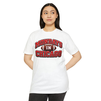 Mondays in Chicago Football T-Shirt
