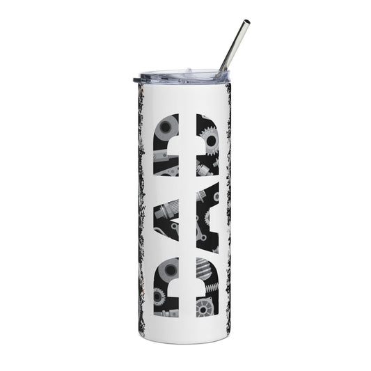 20oz Mechanical Gears Stainless Steel Tumbler — Industrial Automotive Tool Design