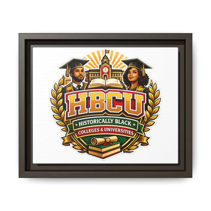 HBCU Crest Framed Canvas — Historically Black Colleges & Universities Wall Art