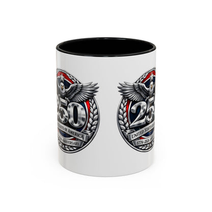 250th USA Bicentennial Eagle Coffee Mug — 1776–2026 Anniversary Accent Mug
