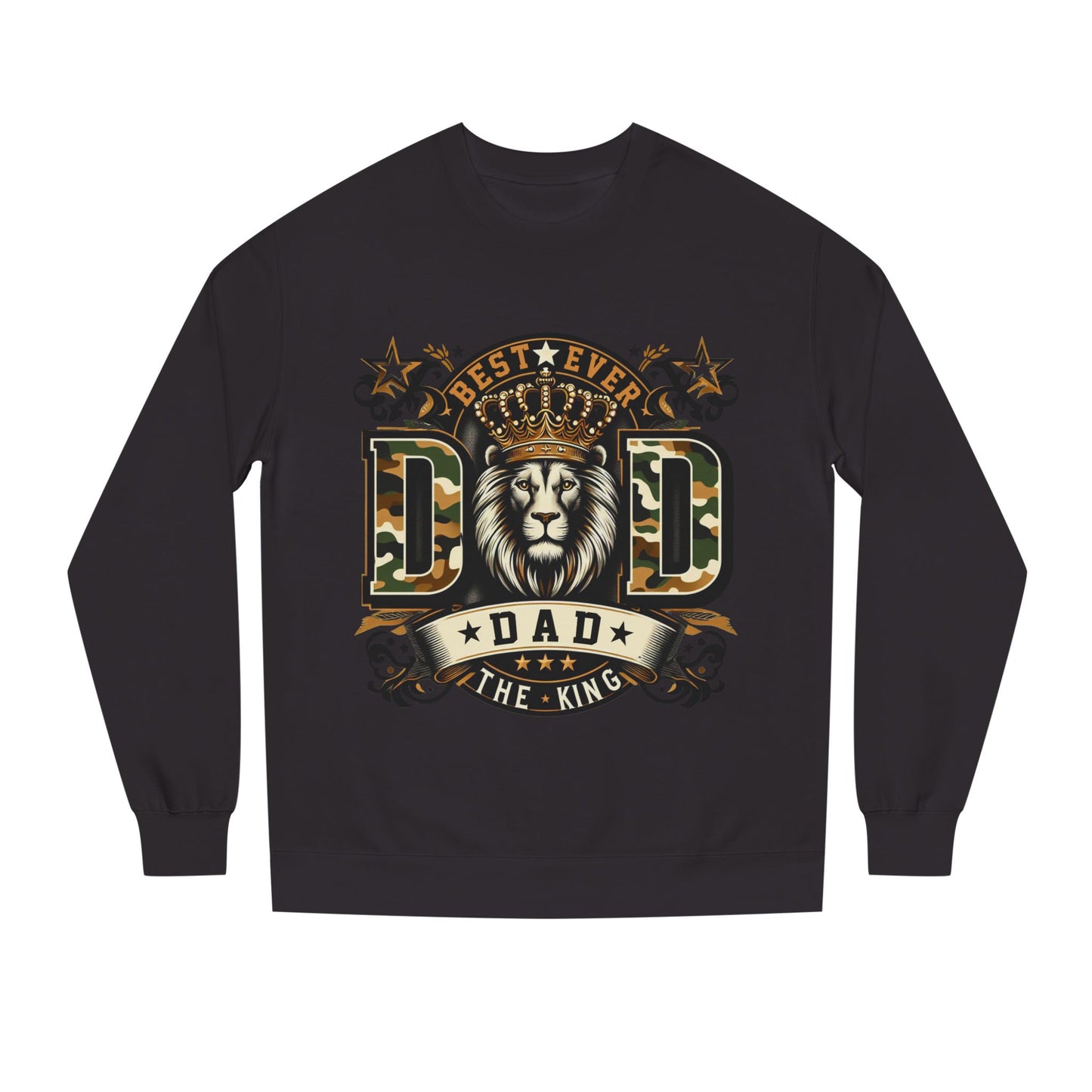 Dad The King Lion Sweatshirt – Best Ever DAD Camouflage Design