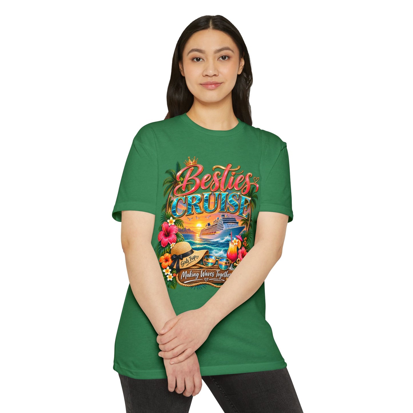 Besties Cruise T-Shirt – Tropical Friends Vacation Tee