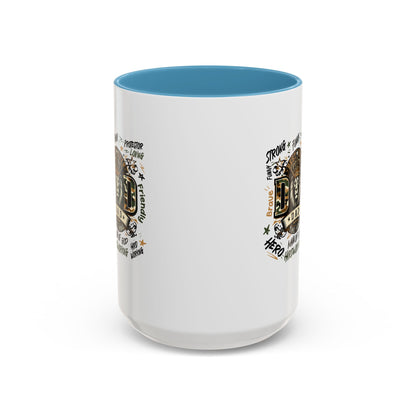 Dad King Lion Coffee Mug — 'Dad: The King' Accent 11/15oz Gift