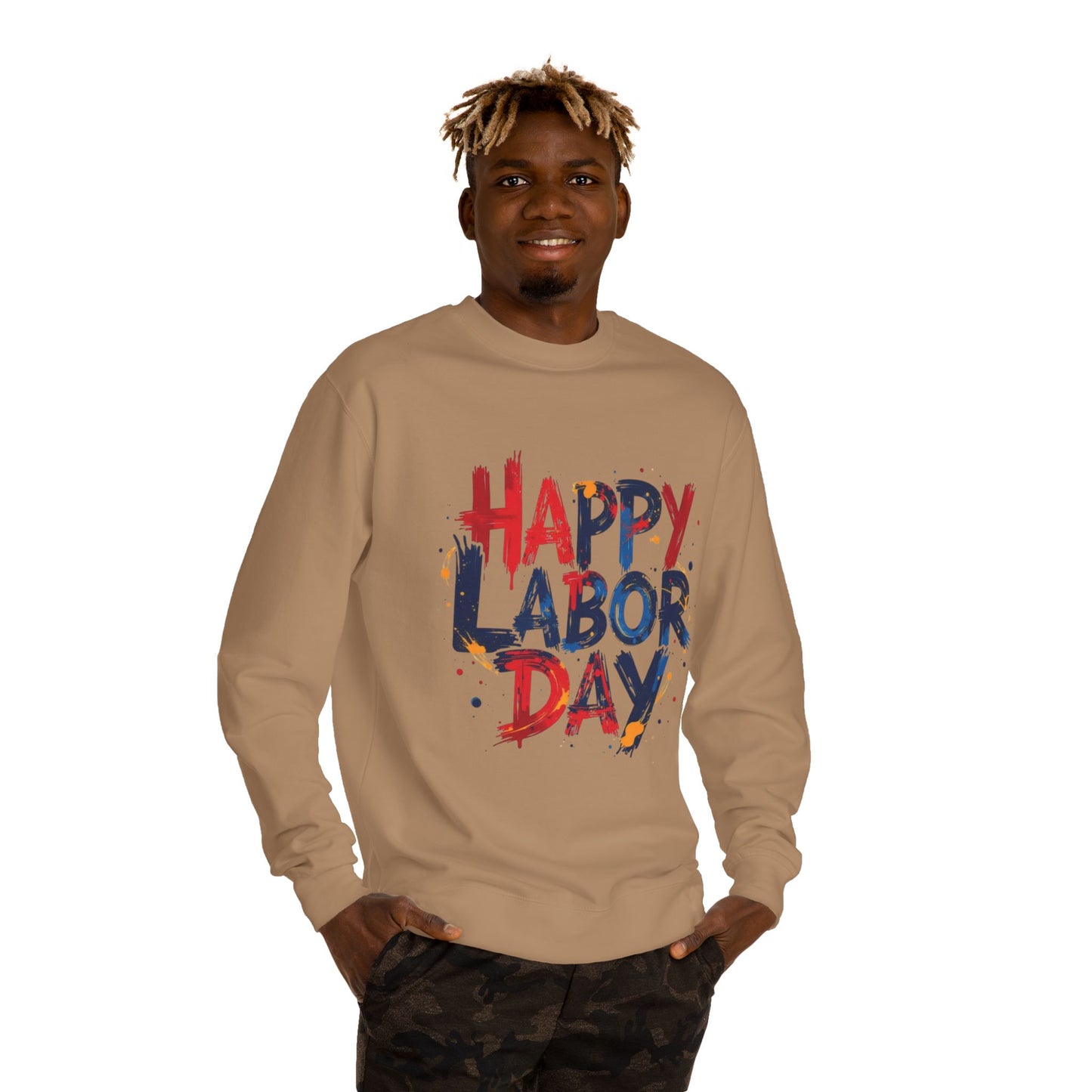 Happy Labor Day Crewneck Sweatshirt – Patriotic Holiday Pullover