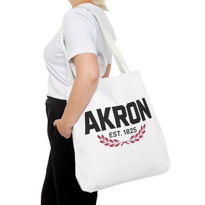 Akron Est. 1825 Tote Bag — City Pride Canvas Tote