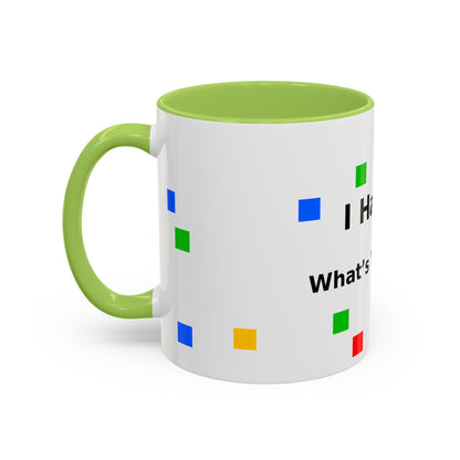 Autism Awareness Coffee Mug - "I Have Autism, What's Your Superpower?" Accent Mug