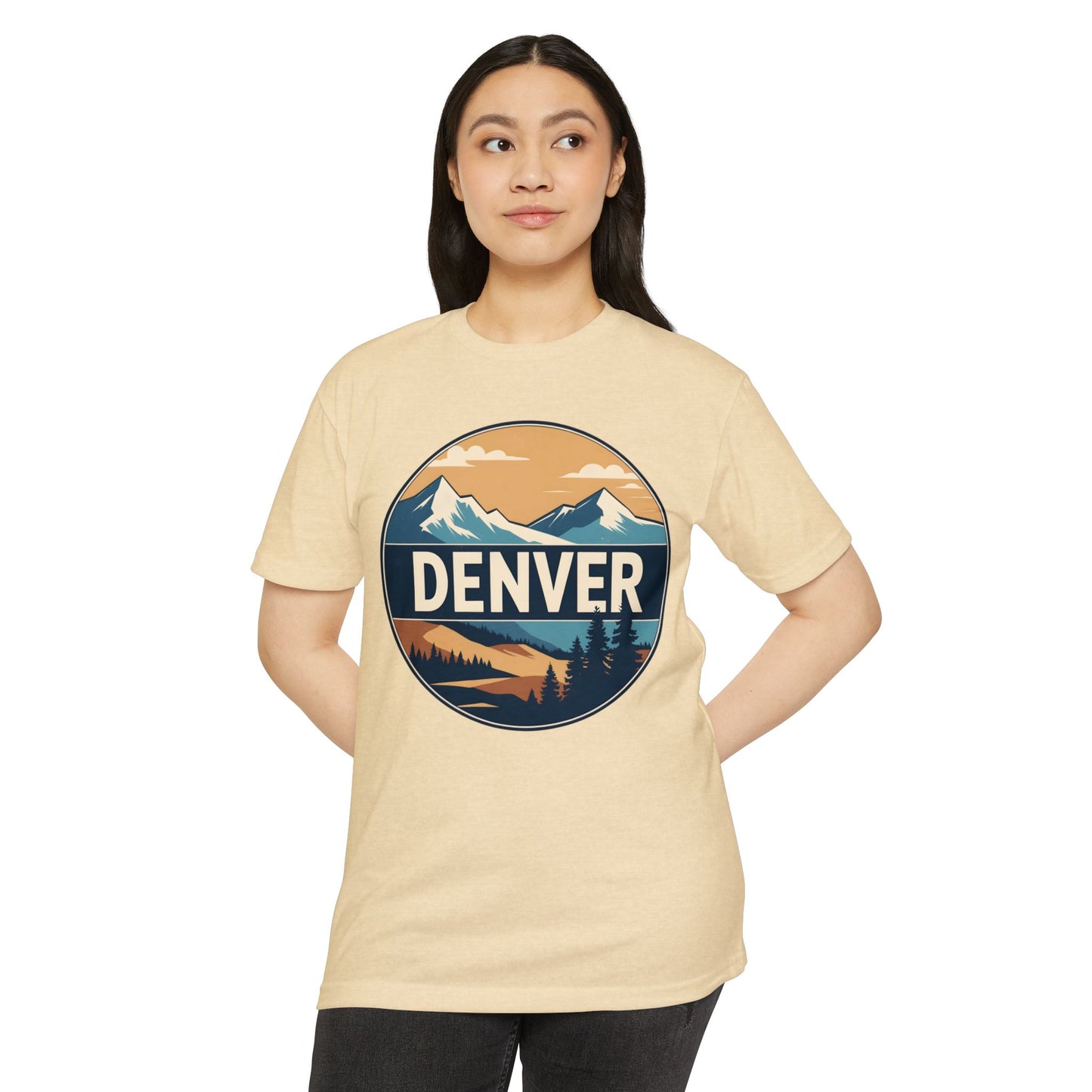 Denver Mountain Graphic T-Shirt — Vintage Outdoors Scenic Tee