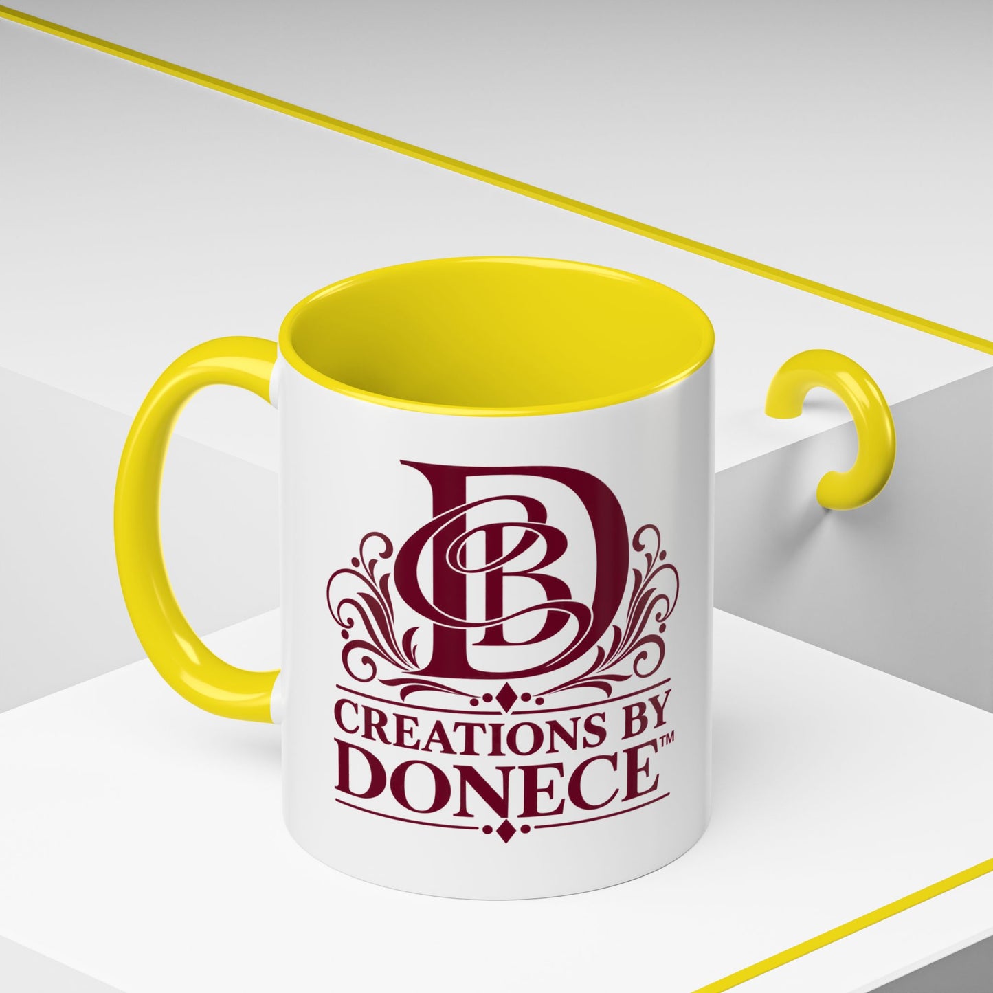 Creations by Donece Logo Accent Coffee Mug (11/15oz)