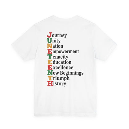 Juneteenth Acrostic T-Shirt — Journey, Unity, Empowerment Tee
