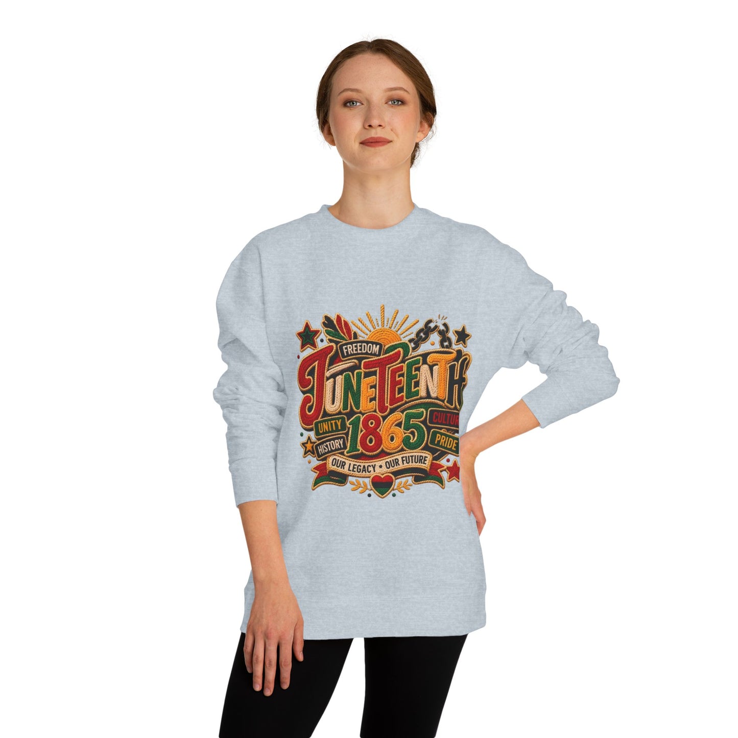 Juneteenth 1865 Sweatshirt — Unity, Freedom & Pride Crewneck