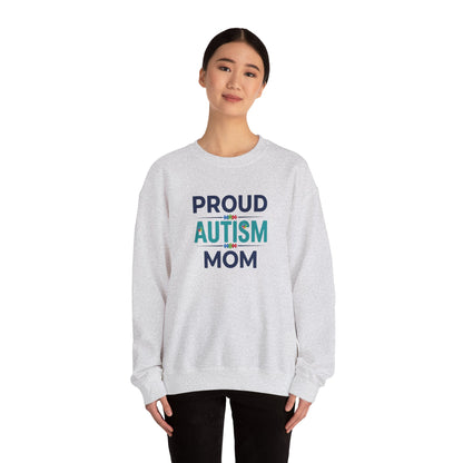 Proud Autism Mom Crewneck Sweatshirt