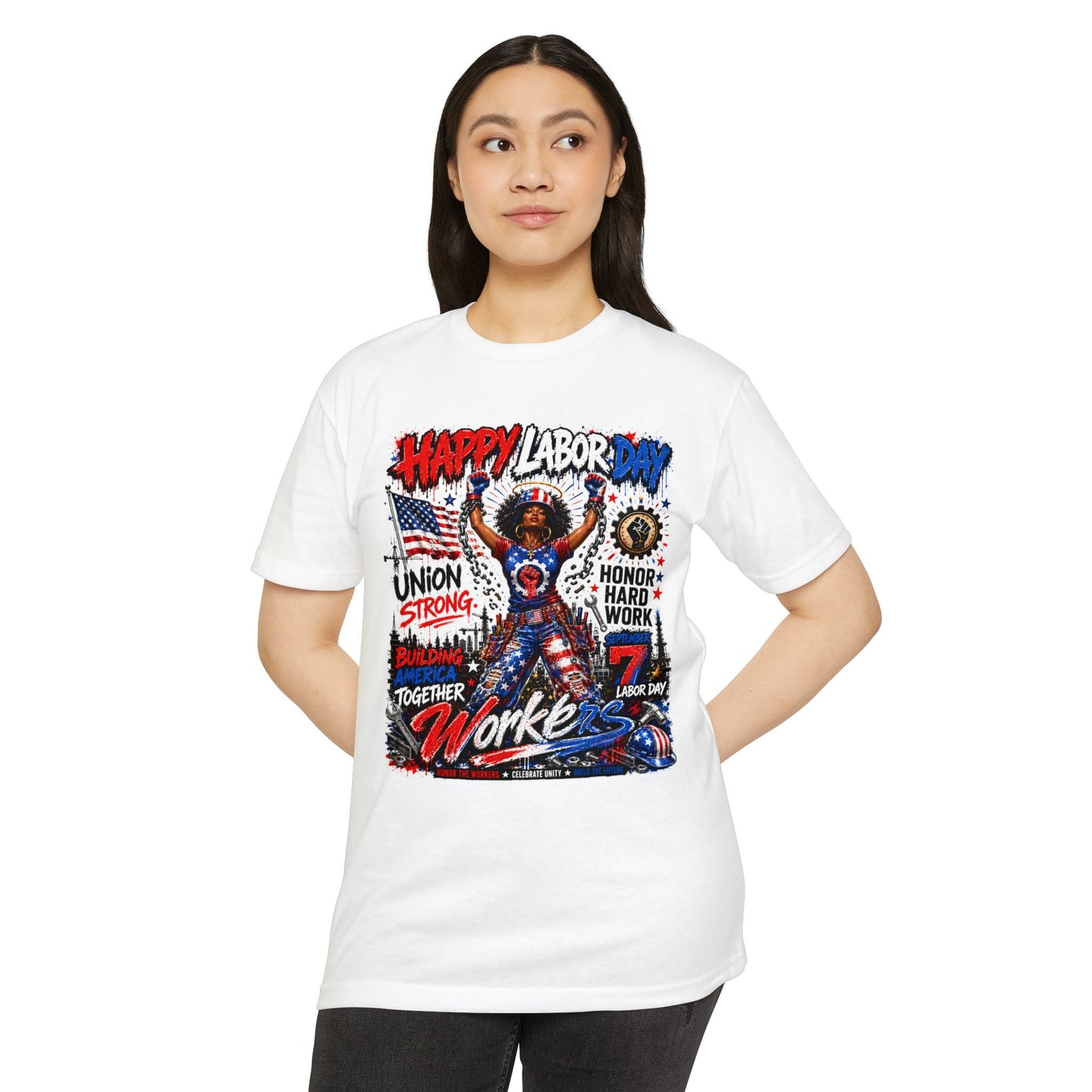 Happy Labor Day Workers T-Shirt — Union Strong, Honor Hard Work Tee