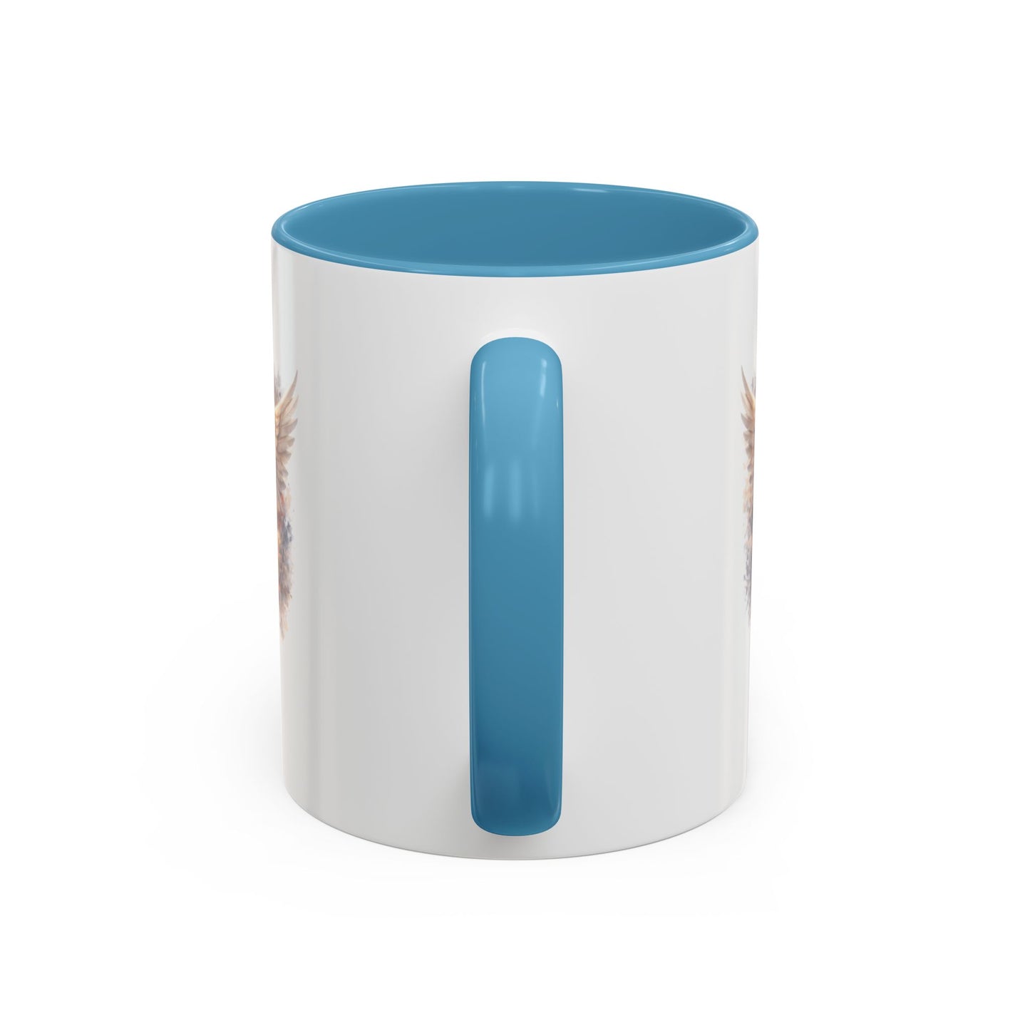 9/11 Never Forget Accent Coffee Mug — Memorial Tribute Ceramic Mug