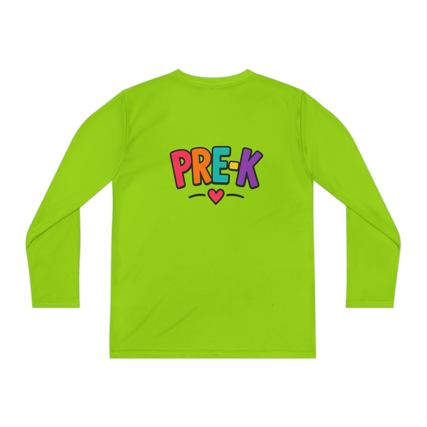 Pre-K Kids Long Sleeve Tee — Colorful Cute PreK Shirt for Preschoolers