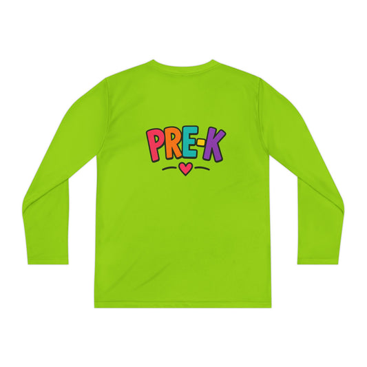 Pre-K Kids Long Sleeve Tee — Colorful Cute PreK Shirt for Preschoolers