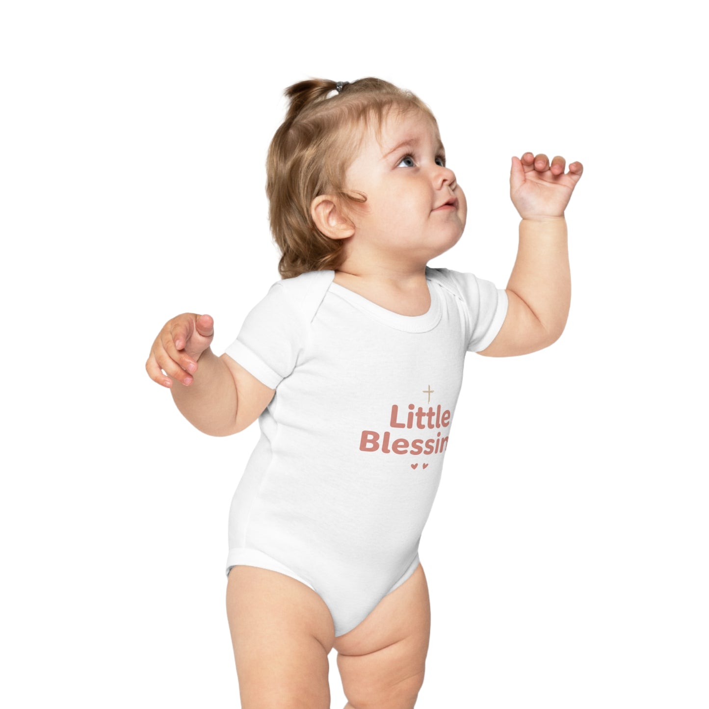 Baby Bodysuit - "Little Blessing" Combed Cotton Infant Onesie