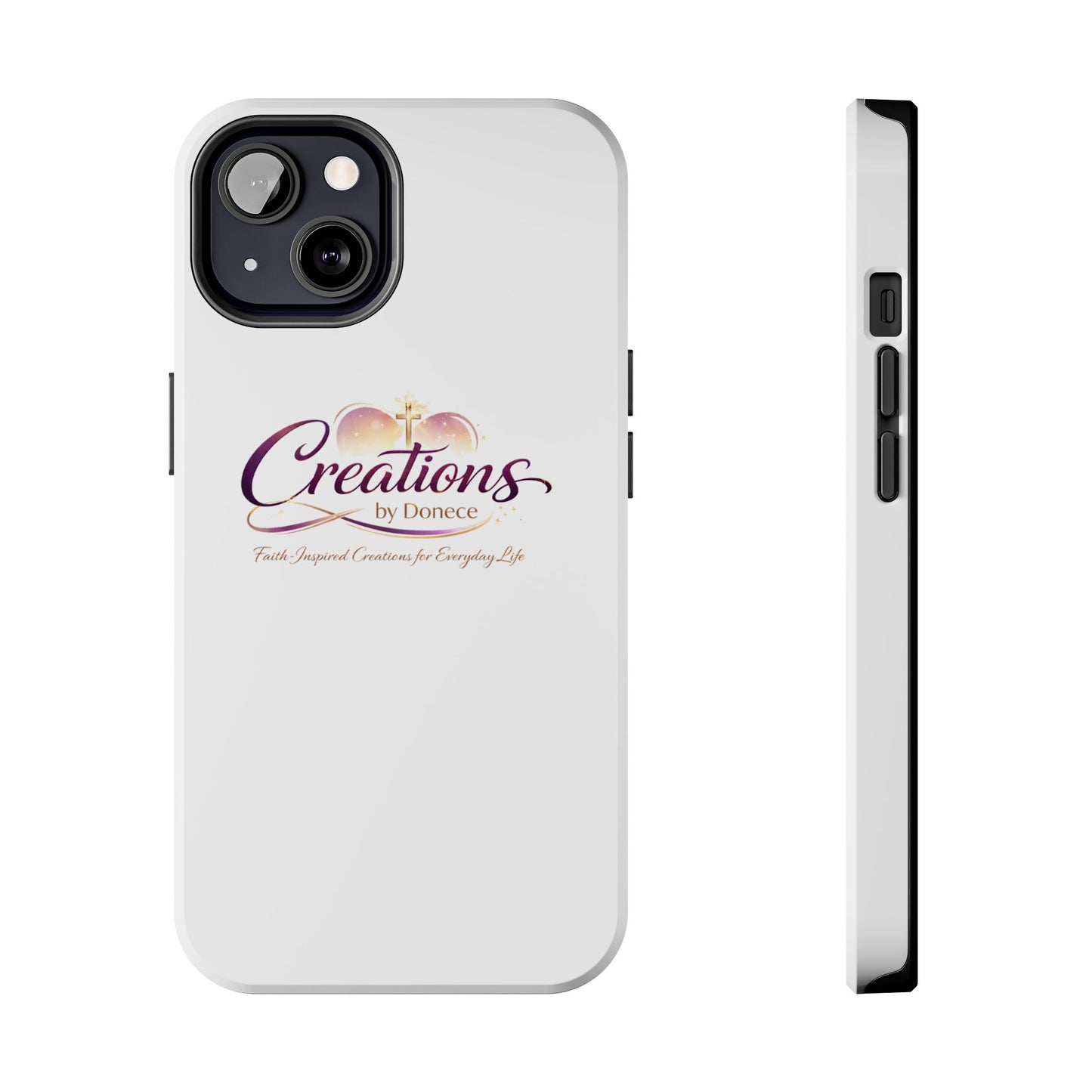 Tough Phone Case - "Creations by Donece" Logo Protective Cover