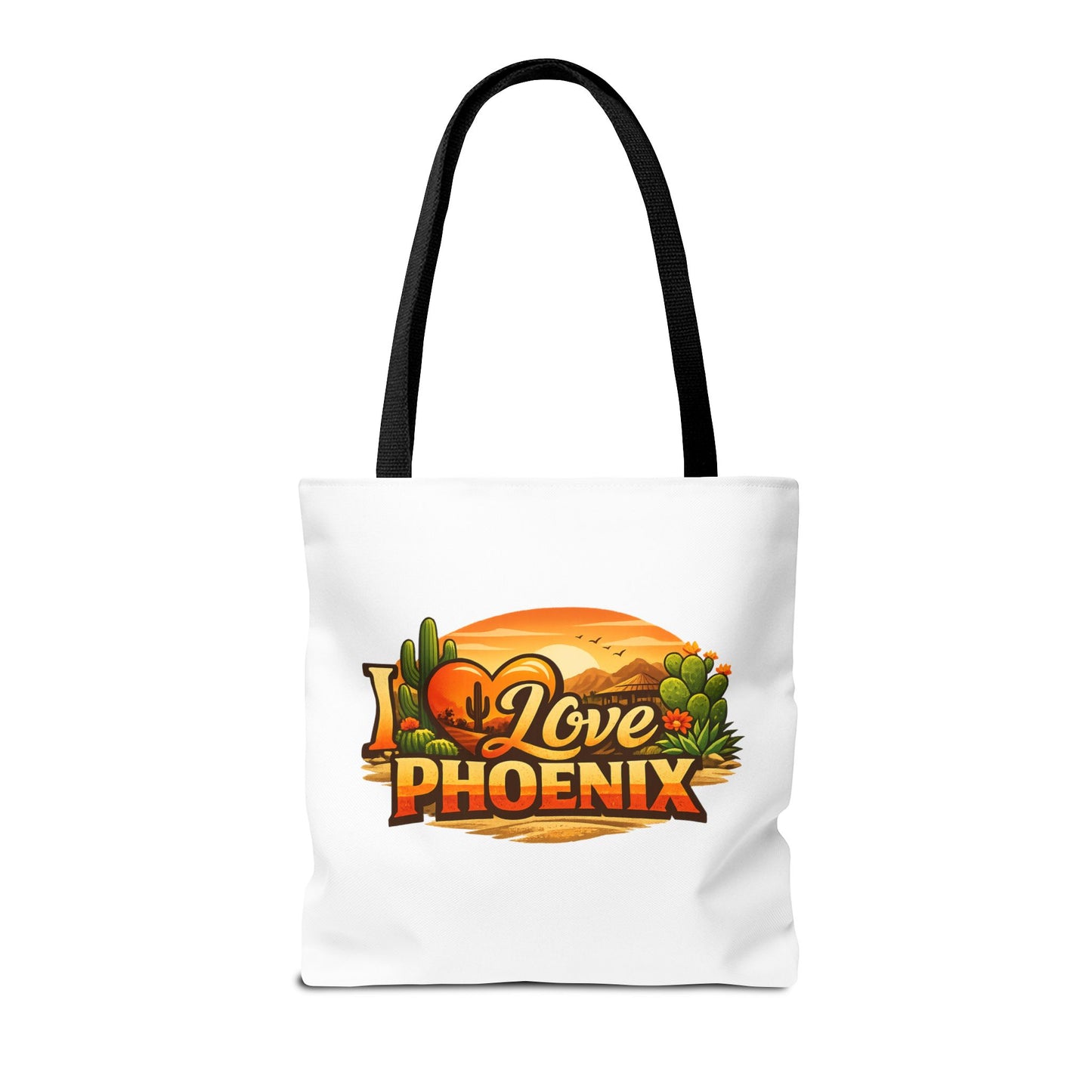 I Love Phoenix Tote Bag – Desert Sunset Illustration