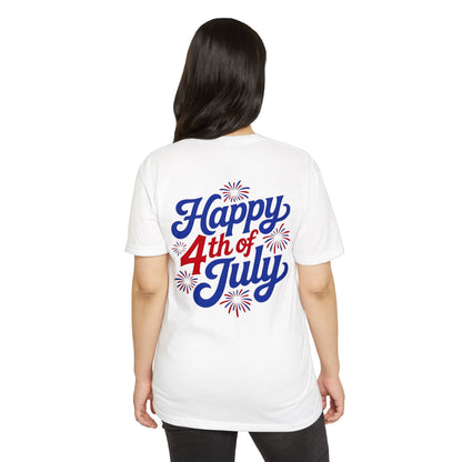 Happy 4th of July T-Shirt — Retro Fireworks Independence Day Tee