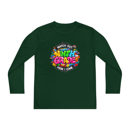 Ninth Grade Crewneck Long Sleeve — "Watch Out Ninth Grade Here I Come" Back-to-School Tee