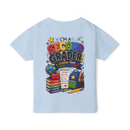 Second Grader Toddler T‑Shirt - "I'm a Second Grader" Back-to-School Cute Kids Tee