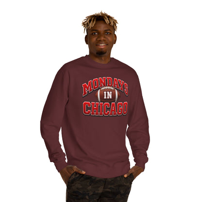Mondays in Chicago Football Crewneck Sweatshirt