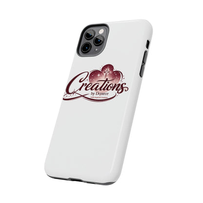Tough Phone Case — "Creations by Donece" Logo Protective Phone Cover