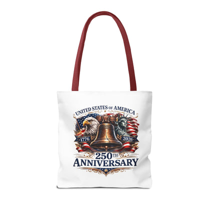 Anniversary Tote Bag — "United States of America 250th Anniversary" Liberty Bell Design