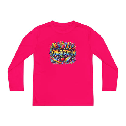 Kindergarten Crayons Youth Long Sleeve Tee