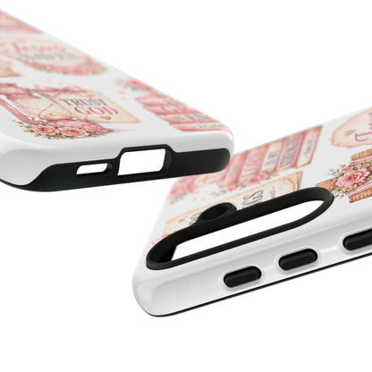 Christian Phone Case — Jesus Saves Floral Tough Case with 'God Is Within Her' & 'Trust God' Design