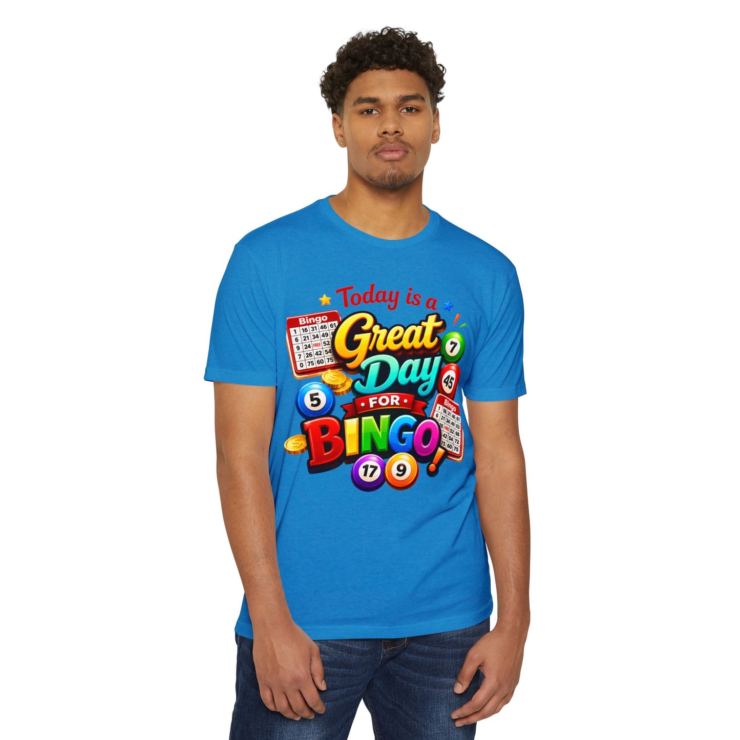 Bingo T-Shirt — "Today Is a Great Day for Bingo" Retro Game Night Tee