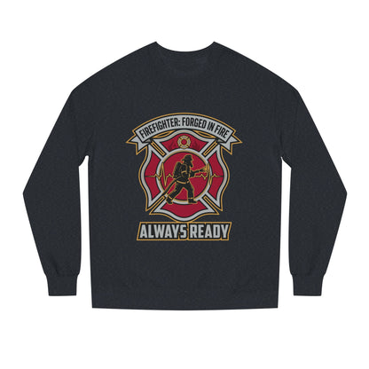 Firefighter Crest Sweatshirt — "Always Ready" Crewneck