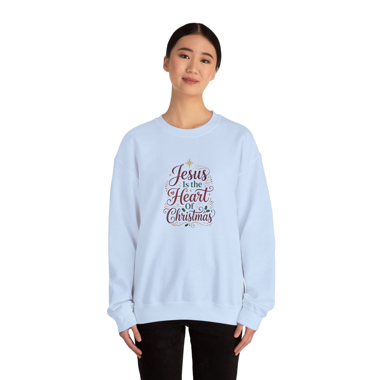 Jesus Is the Heart of Christmas  Sweatshirt