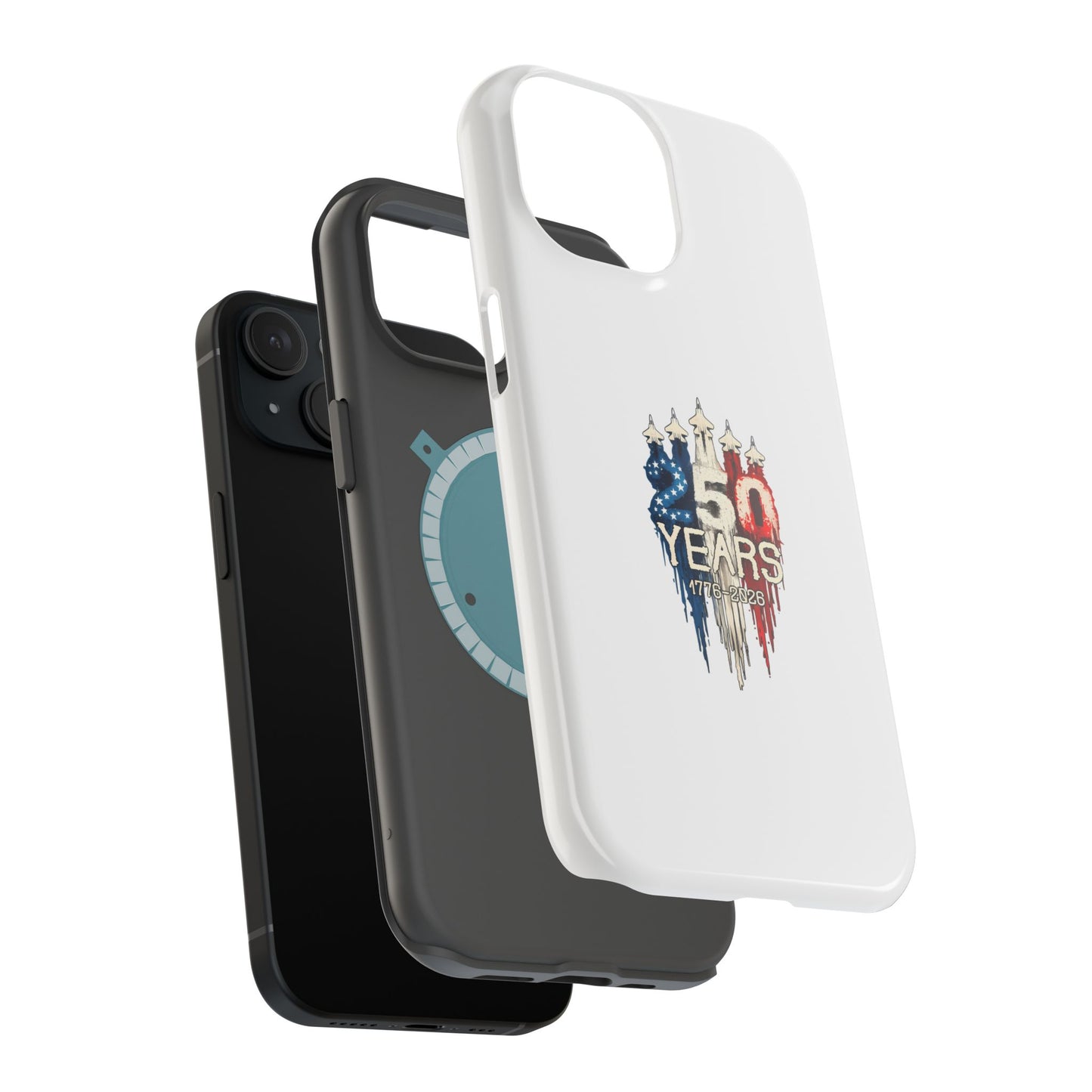 50 Years Patriotic iPhone Case — American Flag Anniversary Magnetic Impact-Resistant Case
