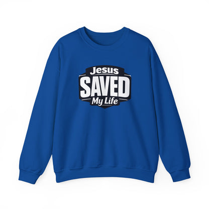 Jesus Saved My Life Crewneck Sweatshirt