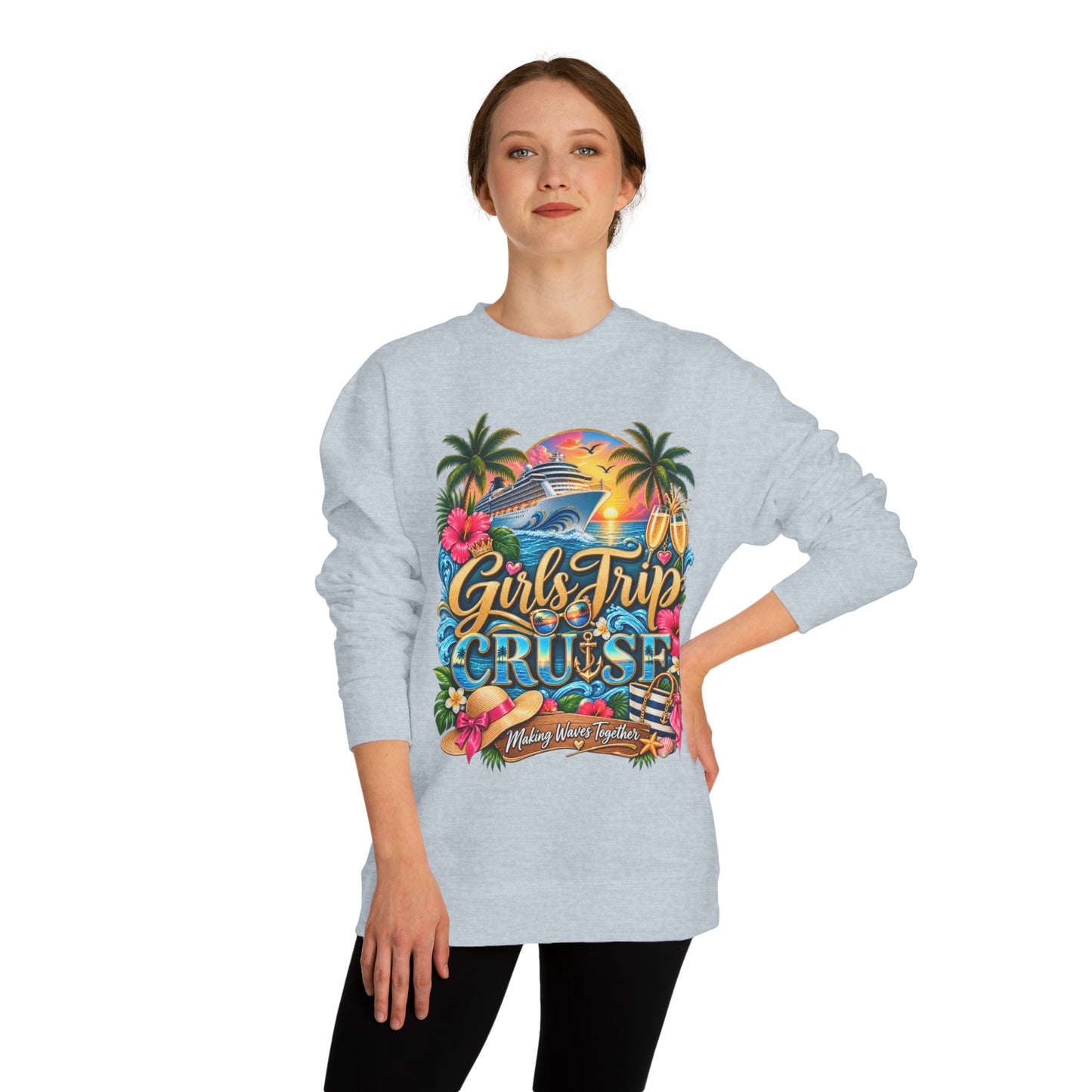 Girls Trip Cruise Sweatshirt — Tropical Cruise Crewneck