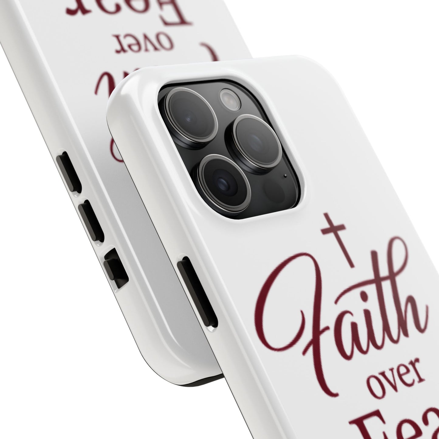 Faith Over Fear Tough Phone Case — Christian Inspirational Protective Phone Cover