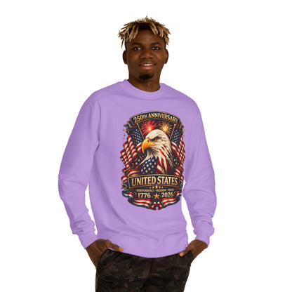 250th Anniversary United States Eagle Sweatshirt – 1776–2026 Patriotic Crewneck