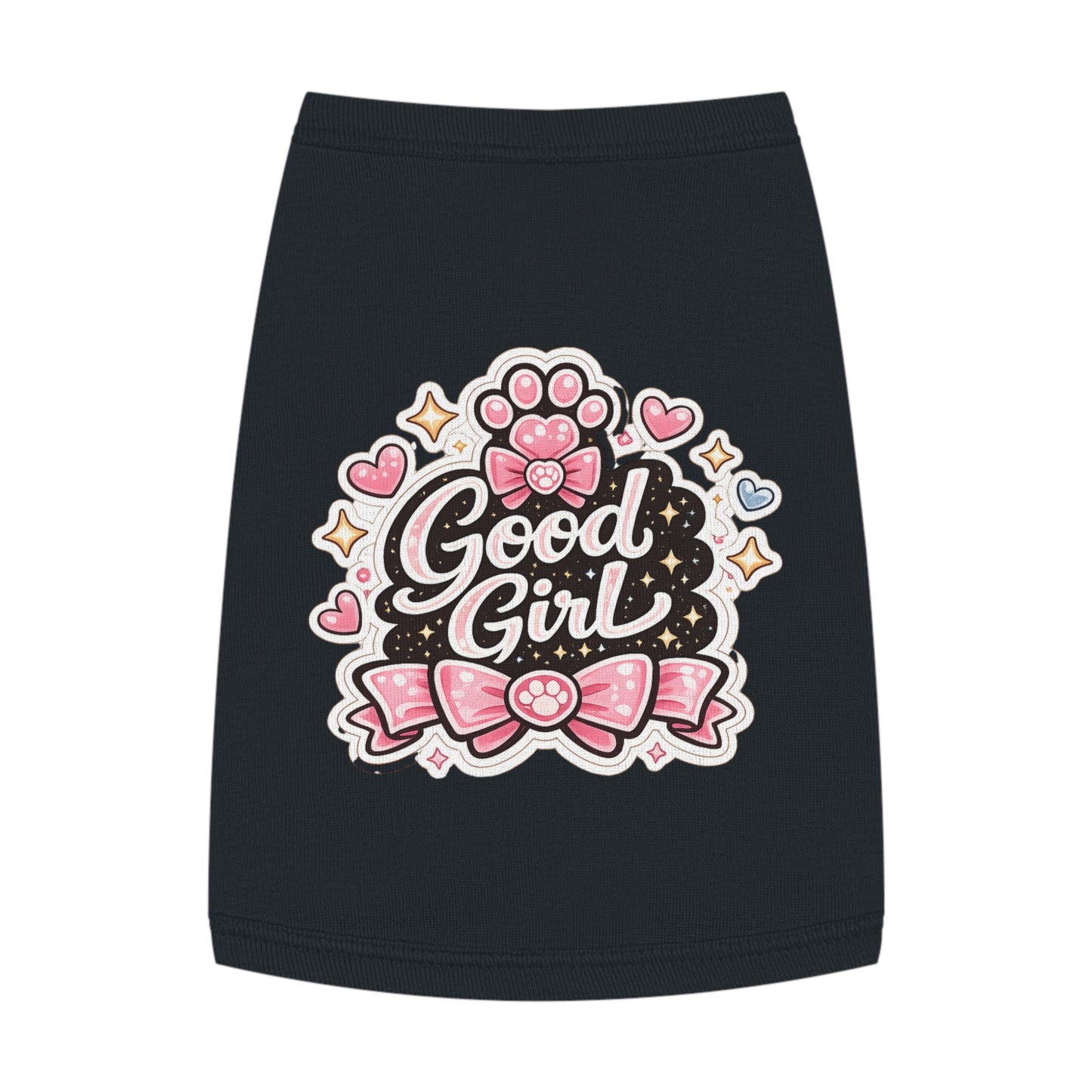 Good Girl Pet Tank Top — Cute Paw Print Dog Shirt for Small Dogs