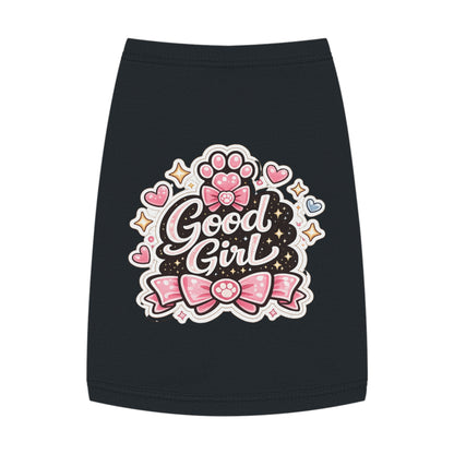 Good Girl Pet Tank Top — Cute Paw Print Dog Shirt for Small Dogs