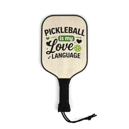 Pickleball Paddle Kit — "Pickleball Is My Love Language" Paddle Set with Balls