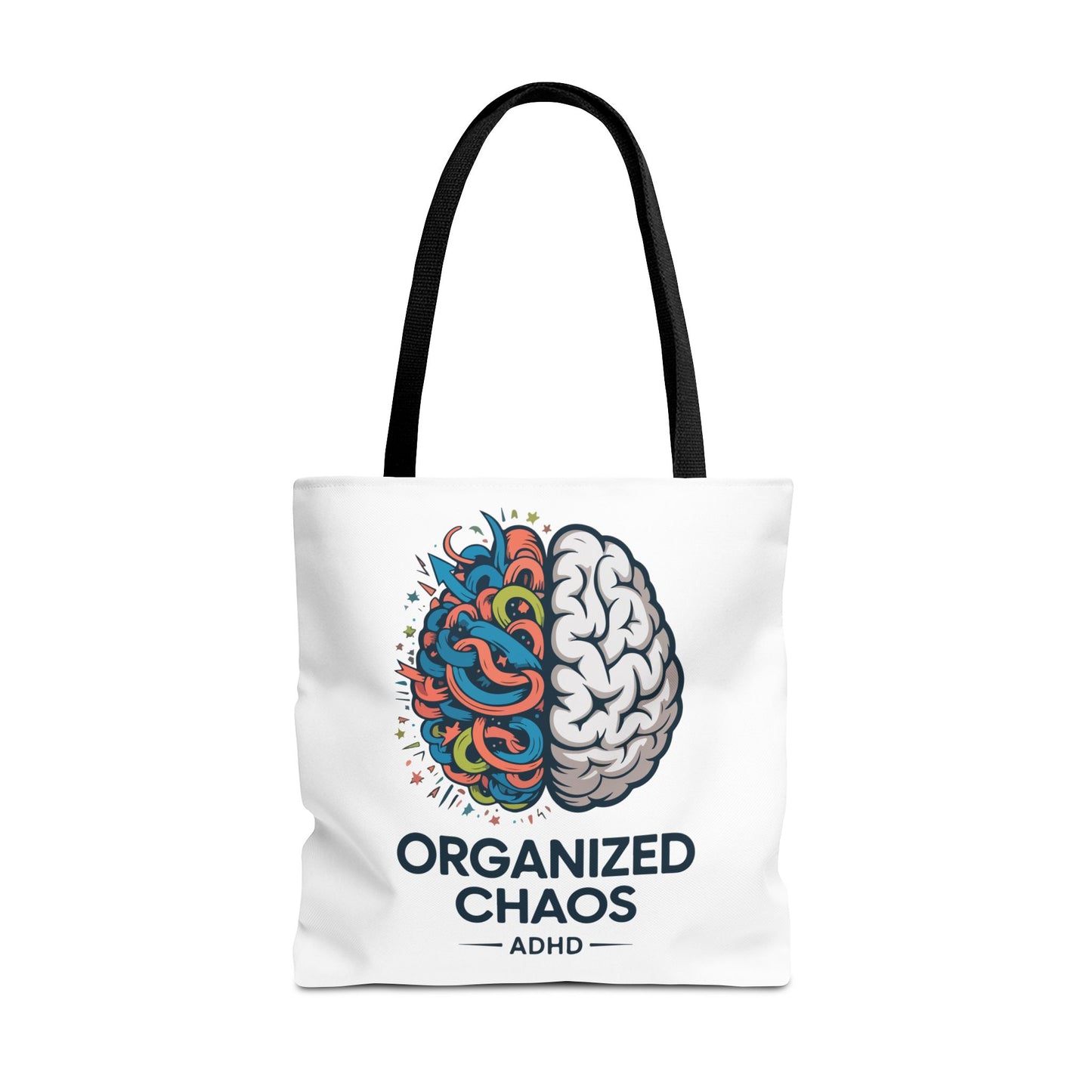 ADHD Tote Bag — "Organized Chaos" Brain Design
