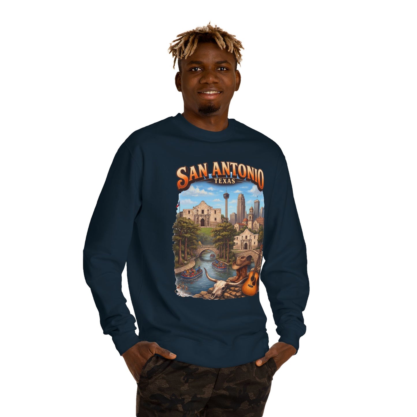 San Antonio Riverwalk Sweatshirt — Texas Travel Scenic Crewneck