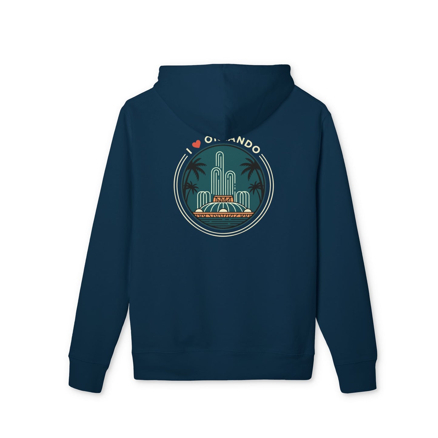 Orlando Retro Skyline Hoodie — I  Orlando Graphic Pullover