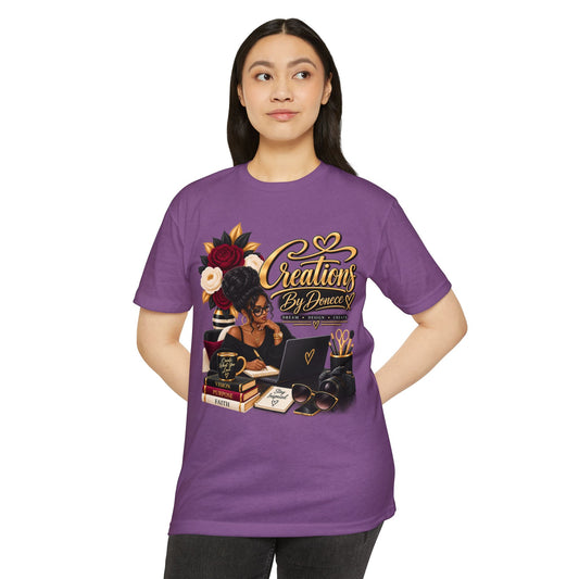 Creations By Denee Graphic T-Shirt — Black Woman Designer Artist Desk Tee
