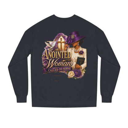 Anointed Woman Crewneck Sweatshirt — Called to Serve Gospel Graphic