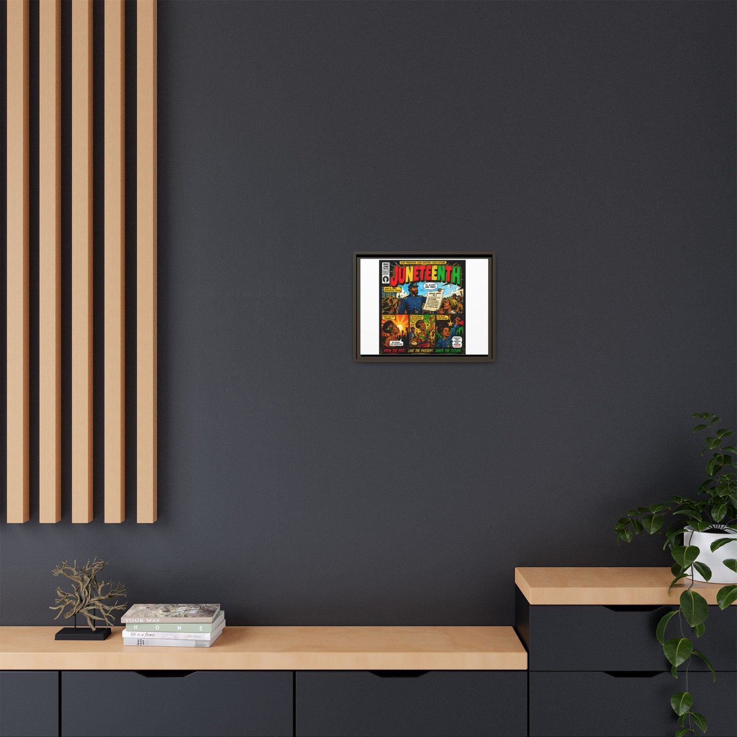 Juneteenth Comic Art Canvas - Framed Matte Wall Decor